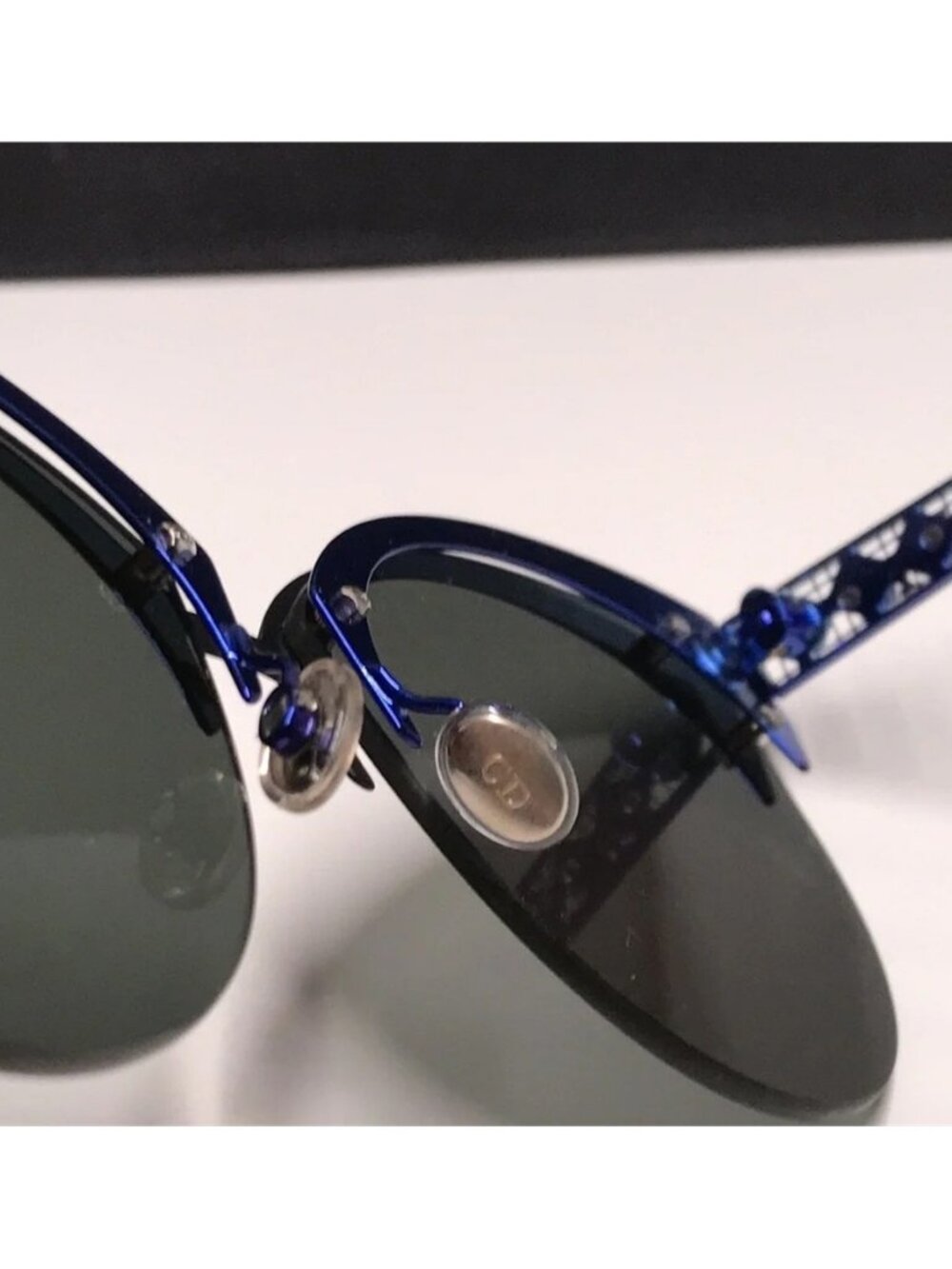 New Authentic CHRISTIAN DIOR Metal DioramaClub Sunglasses – Black & Blue - Picture 3 of 14